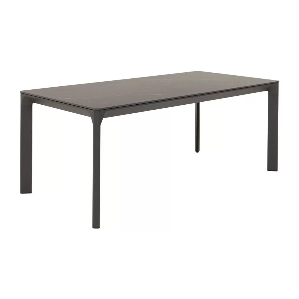 Table de jardin Bari 180x90cm noire Kare Design