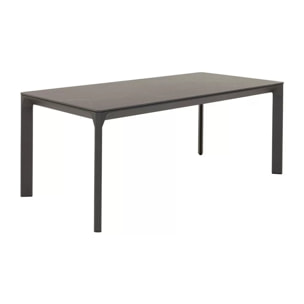 Table de jardin Bari 180x90cm noire Kare Design