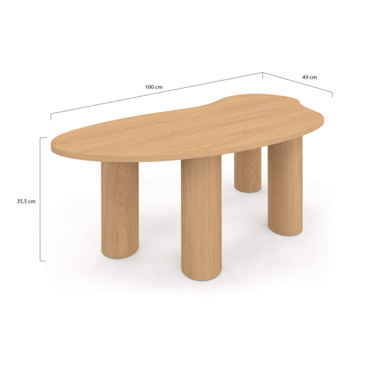 Table basse Naomi organique