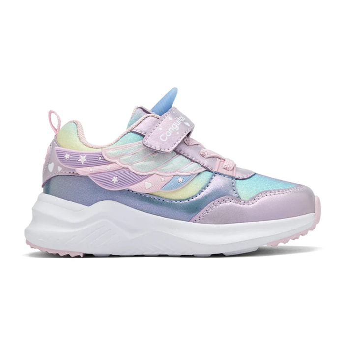 Zapatillas De Luces De Niña Con Cordones Elásticos