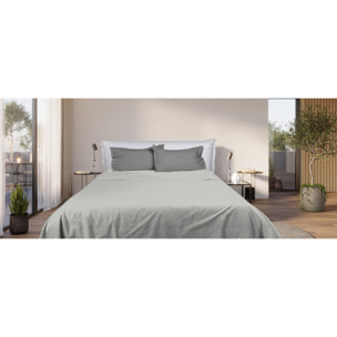UNO CASA DESIGN Completo Letto Bicolor in Puro Cotone Bice 25