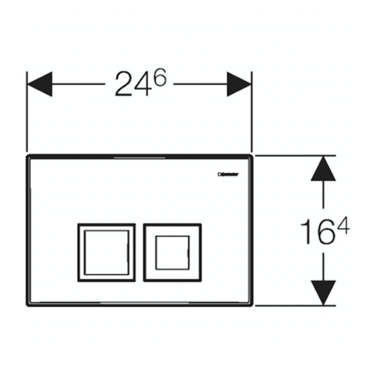 Pack WC bati support Geberit DuofixBasic + WC suspenduPorcher sans bride + plaque  DELTA50 chrome mat (PorcherGeb2)