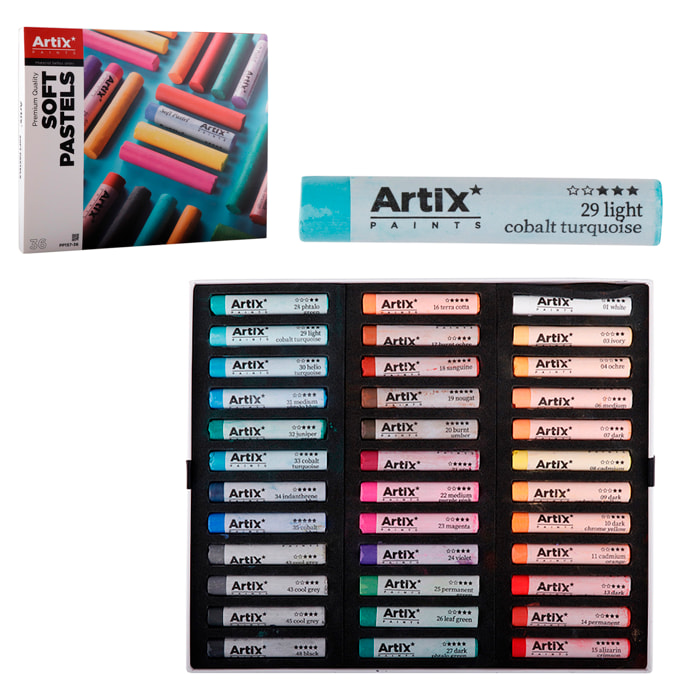 PITTURA PASTELLA ROTONDA 36 COLORI