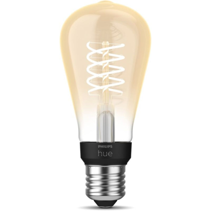 Ampoule LED connectée PHILIPS HUE White E27 9W Filament Edison