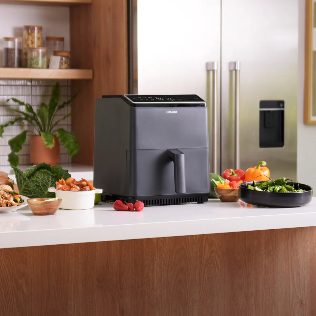 COSORI -Freidora de aire Dual Blaze Chef Edition Negro 6,4 litros