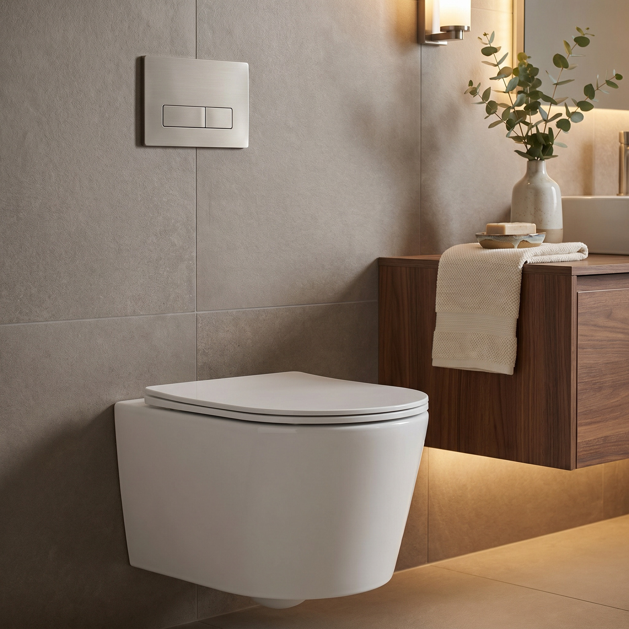 Vortex rimless WC suspendu 53,5 cm sans bride avec abattant SoftClose, effet Vortex, blanc brillant (CE142010RTORP)