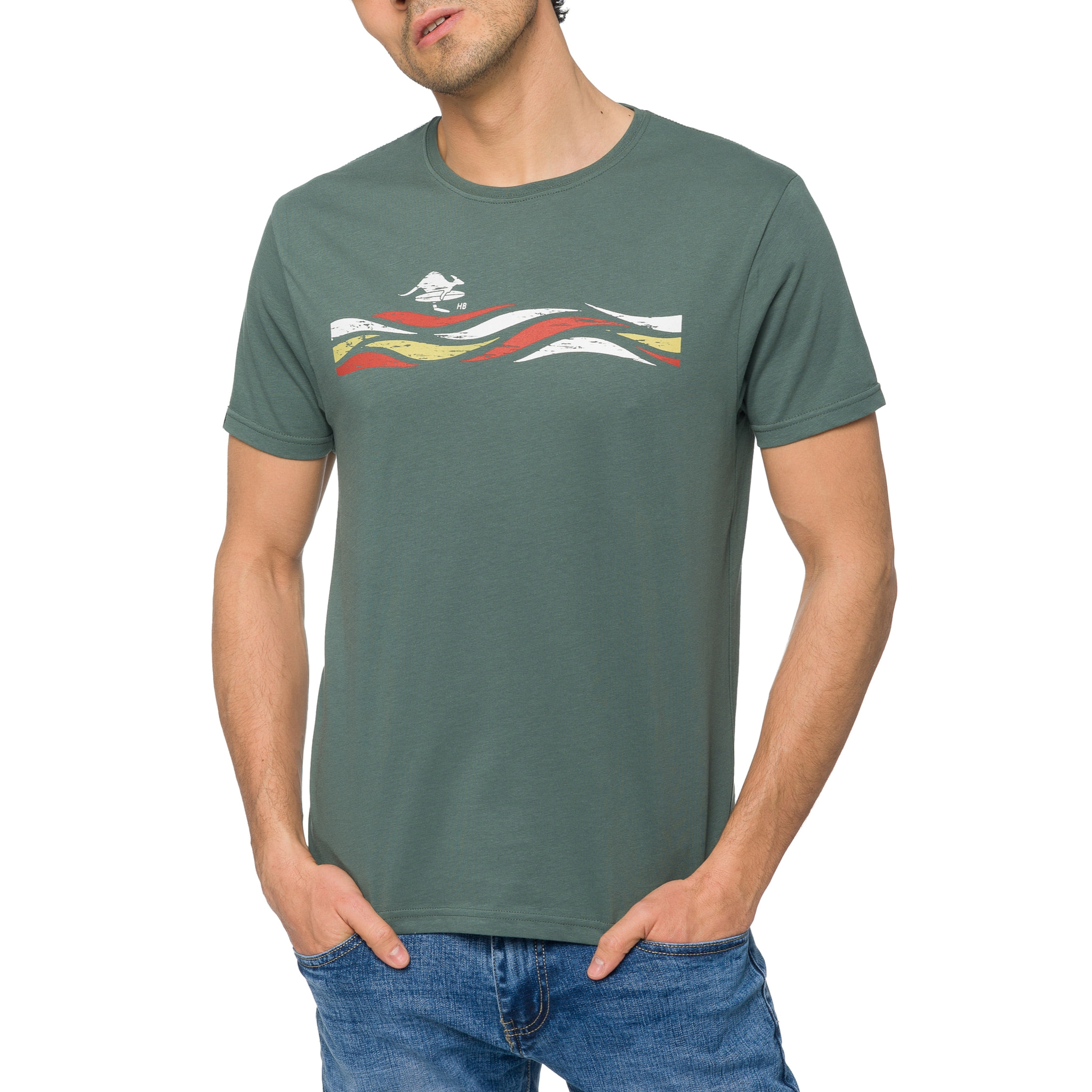 Camiseta Hot Buttered TWISTER Verde Claro