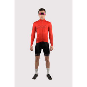 Maglia a manica lunga ECOON modello Mont Ventoux in rosso