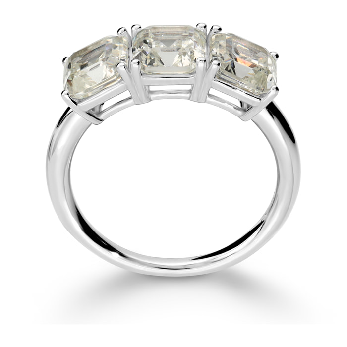 Anello Trilogy in Argento 925 con Cubic Zirconia Quadrate