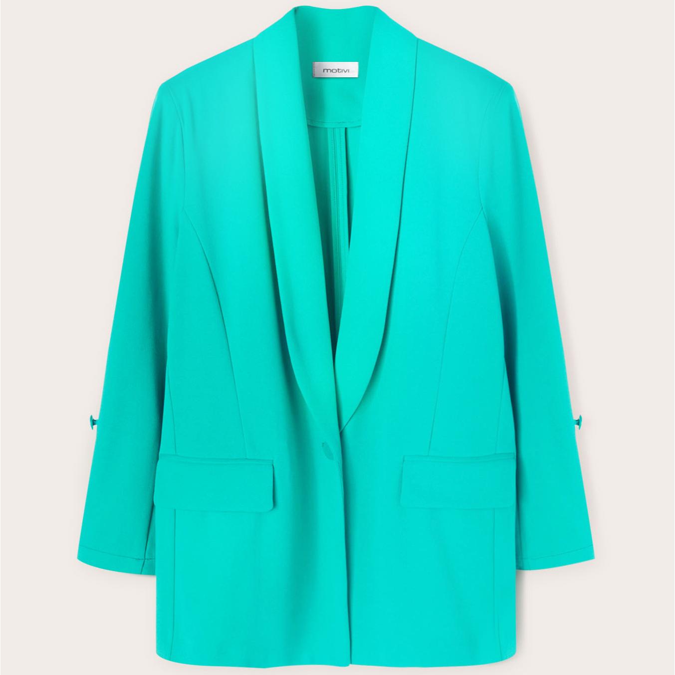 Motivi - Blazer amplio con abotonadura simple - Verde