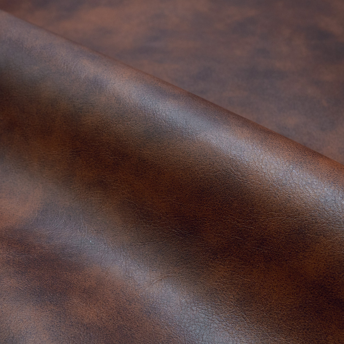 Lot de 2 chaises pour îlot central 65 cm en cuir synthétique marron - Henrik