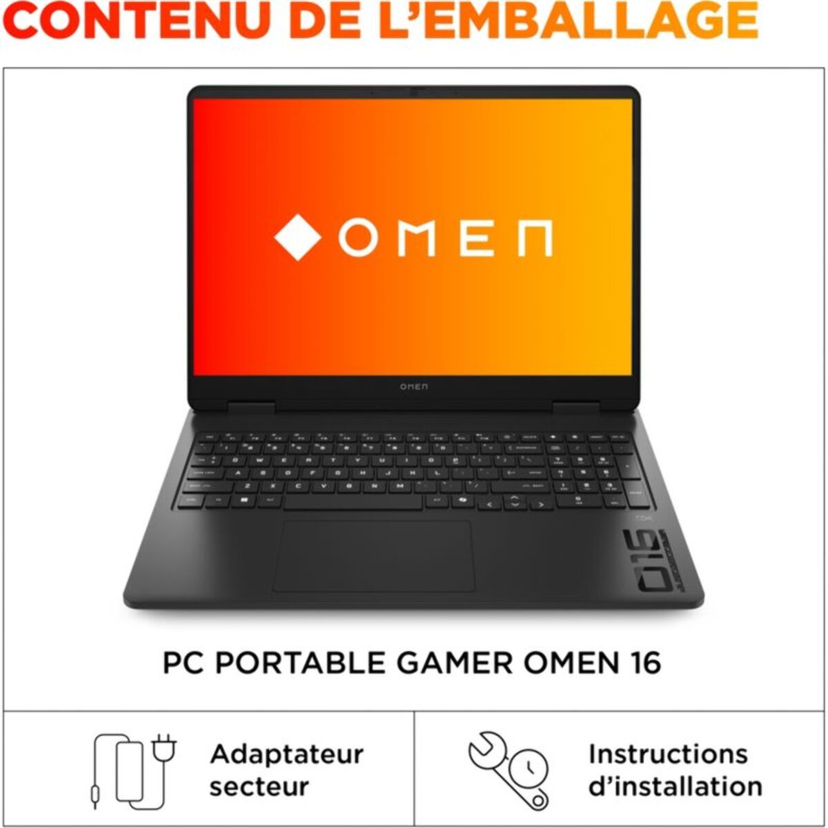 PC Gamer HP Omen 16" WQXGA 240Hz AMD Ryzen 9 8940HX Nvidia GeForce RTX 5070 32 Go RAM DDR5 SSD 1 To