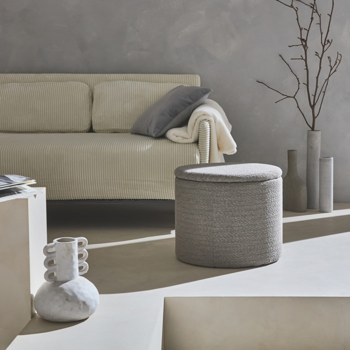 Pouf avec rangement tissu STOOL