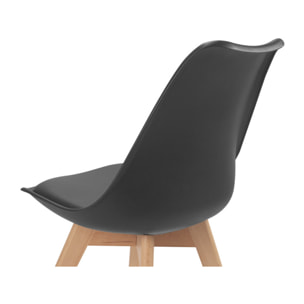 Chaises Suedia + Gabriella - Mix color - Gris, noir, bleu, blanc