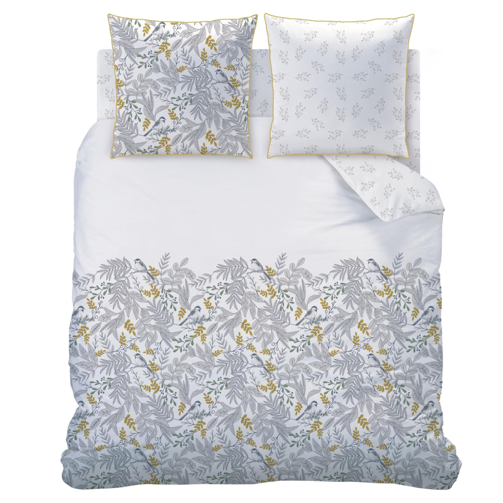 Parure de lit imprimée 100% coton, BIRD