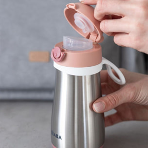 Tasse BEABA 350 ml et anse old pink