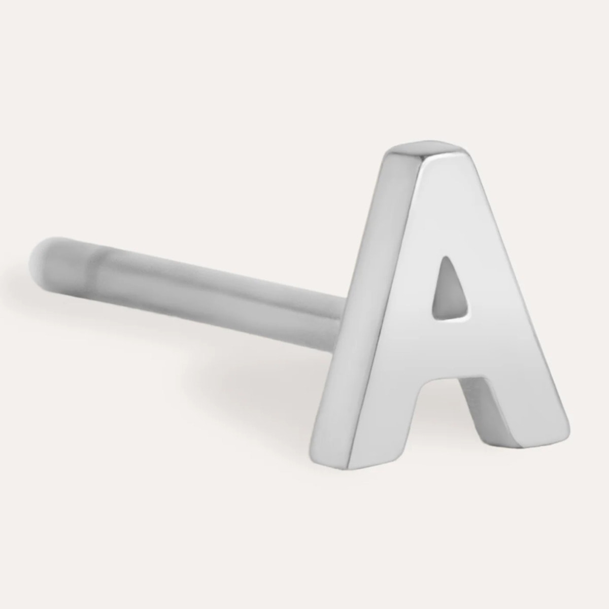 Orecchino Singolo Letter in Argento