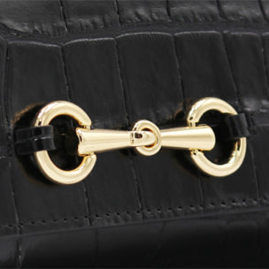 Cartera Cheval Firenze Grant Croc Negro