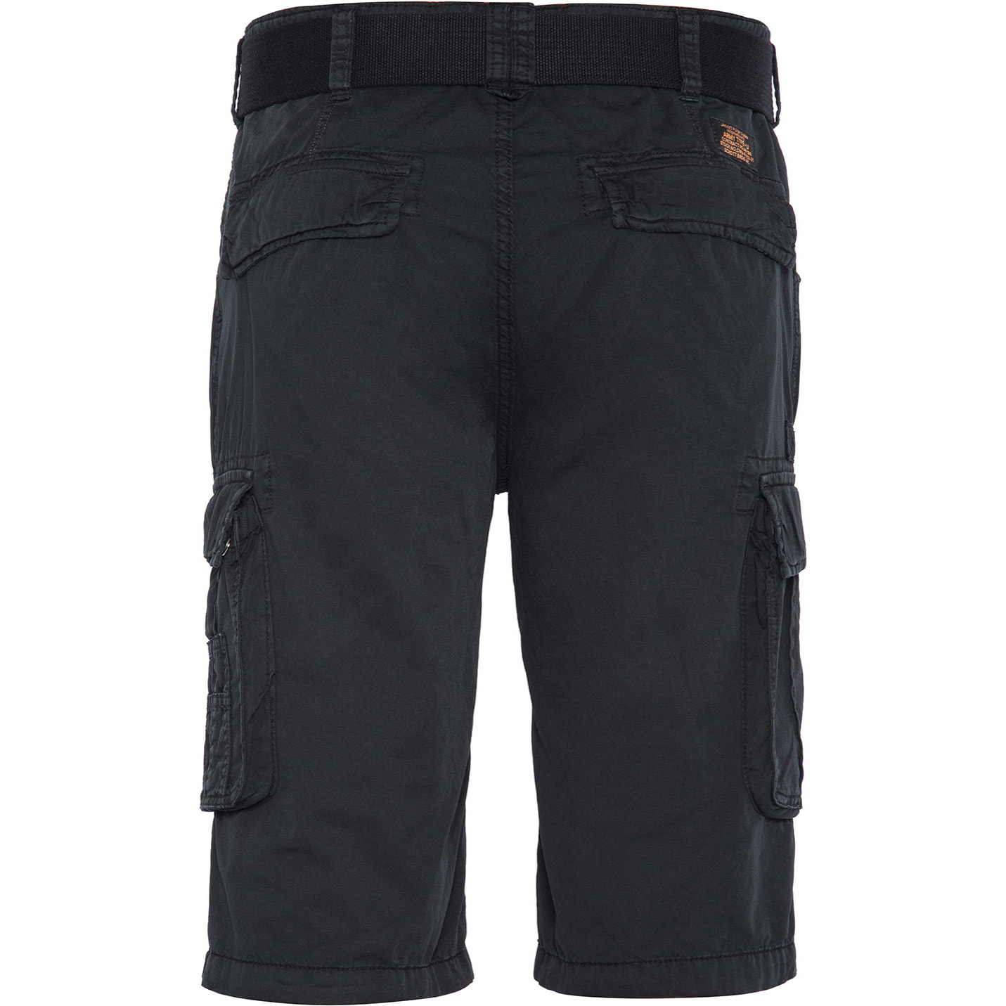 BERMUDA ARMY MULTIPOCKET CON CINTURA TWILL COTONE SCHOTT BLACK