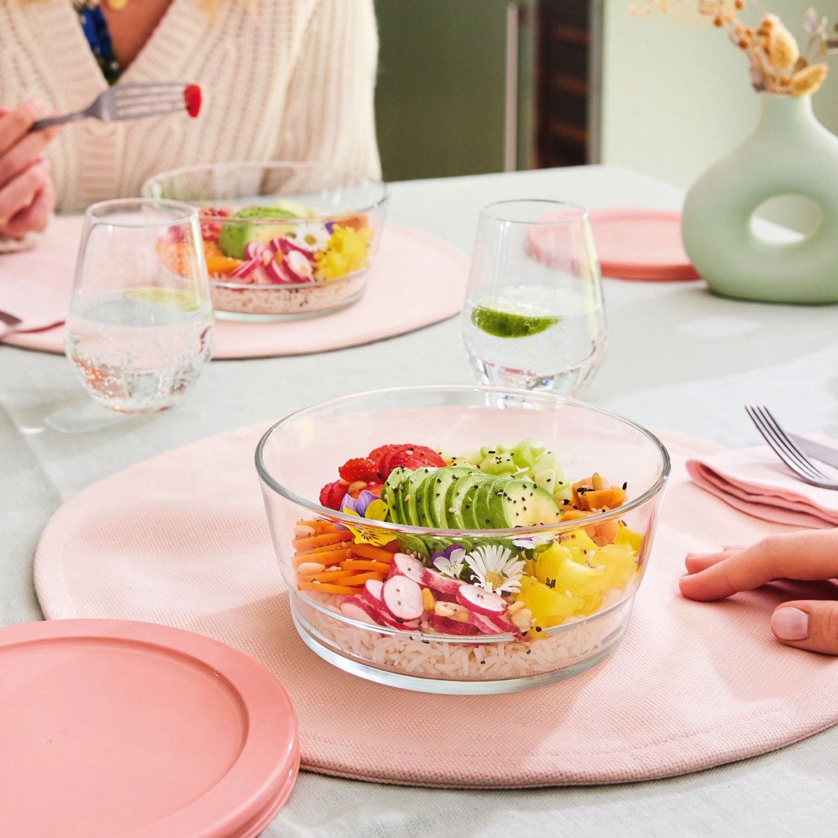 Boite de conservation 110 cl avec couvercle Eat & Joy - Luminarc