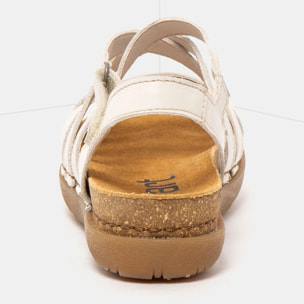Sandalias 1714 MULTI CREAM /RHODES color Cream