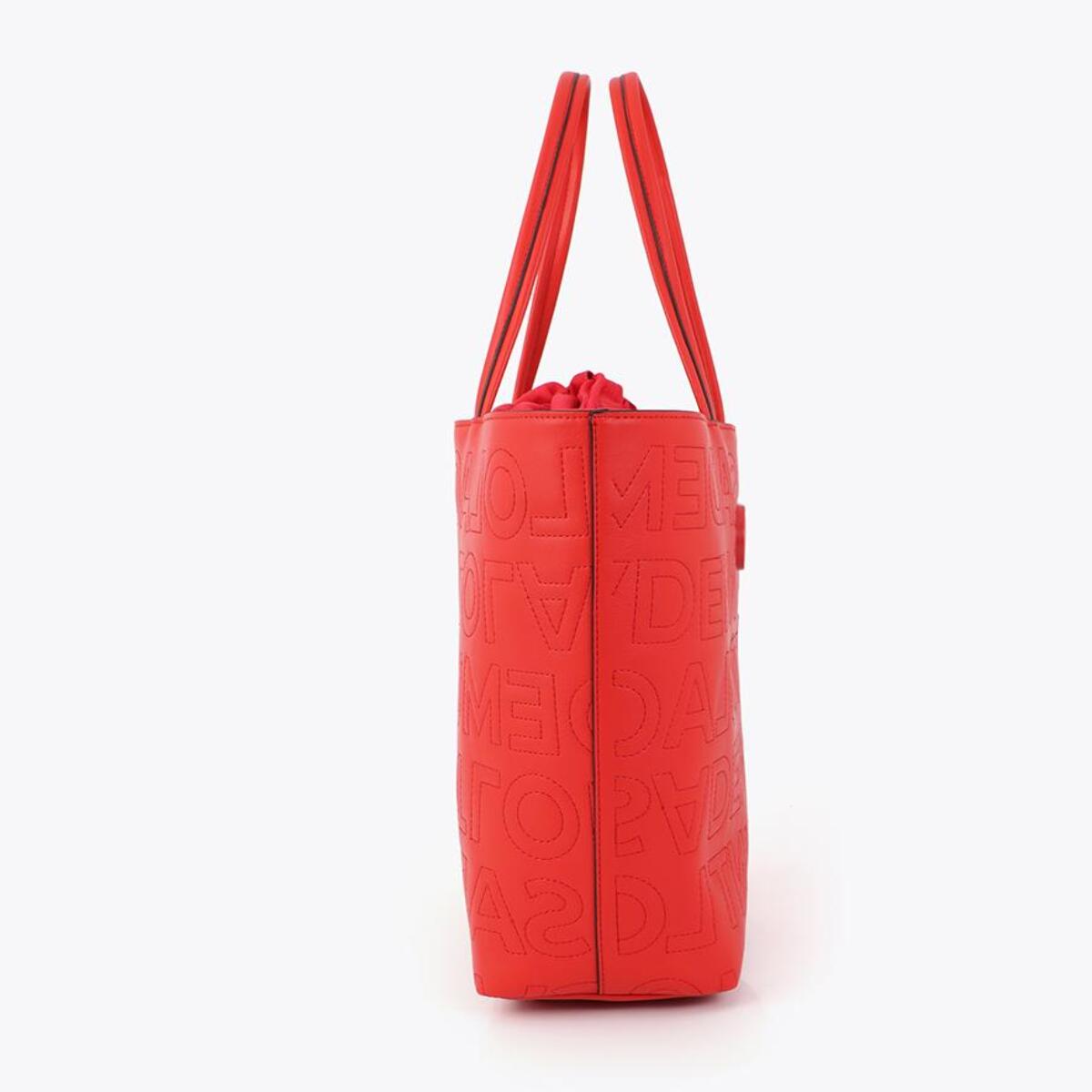Shopper destrutturata con cuciture monogramma