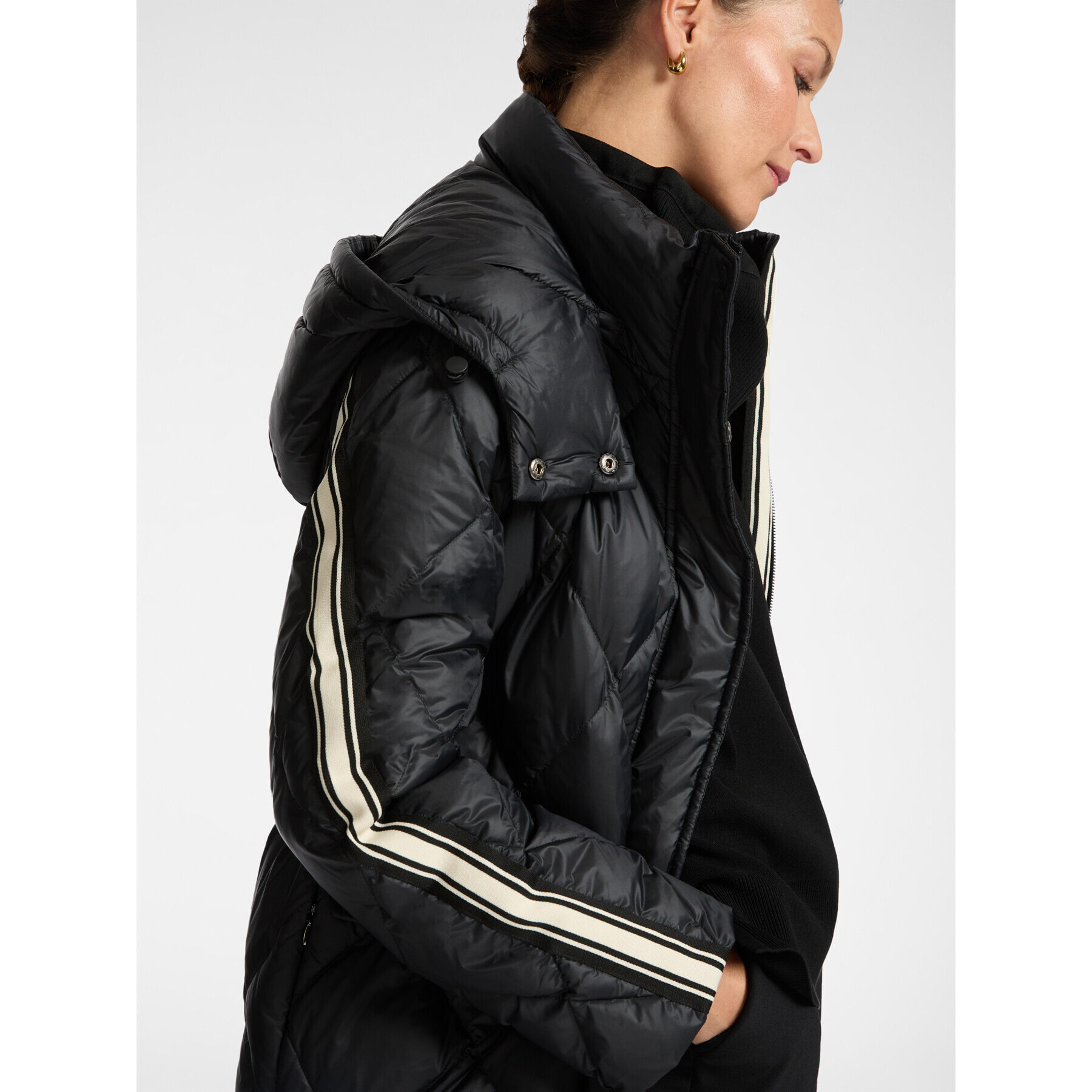 Elena Mirò - Chaqueta de plumas de estilo activo - Negro