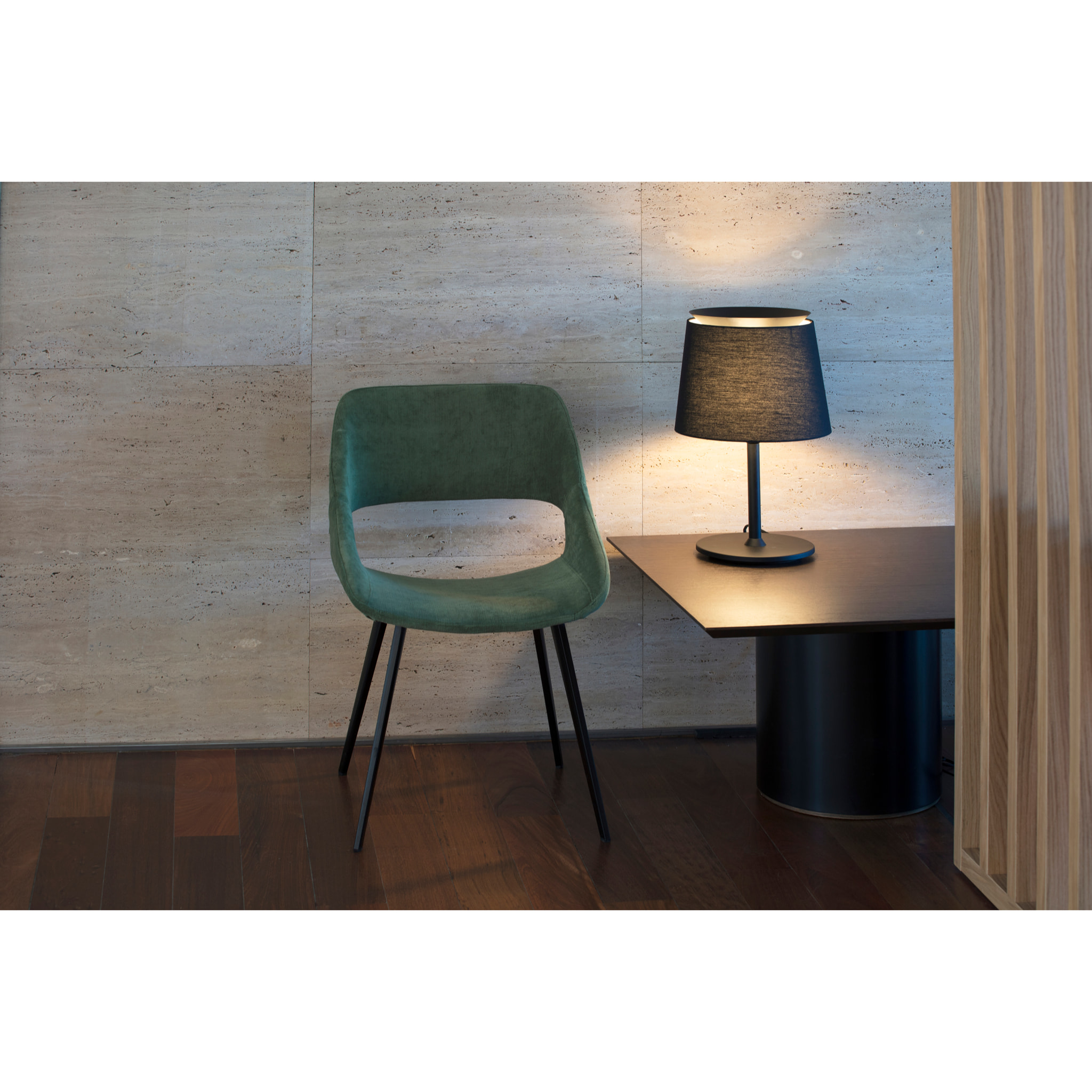 SAVOY Lampe de table noire/noire