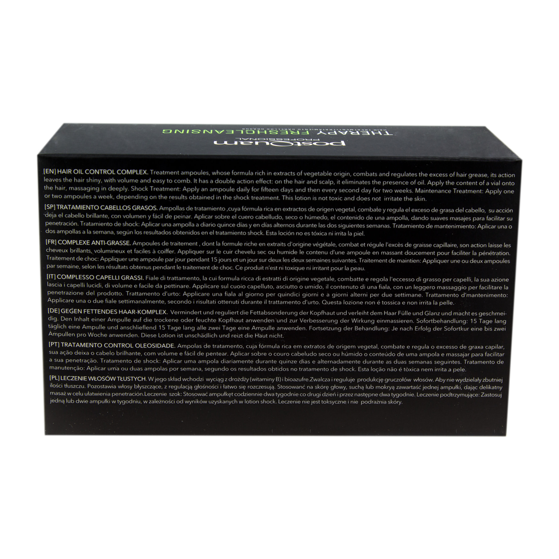 Trattamento Fresh Cleansing Control - Per Tutti I Tipi Di Capelli - 12X9 Ml