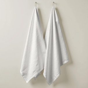 Lot de 2 torchons de cuisine 100% coton Salina