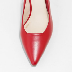 ZAPATOS DE SALÓN ROJOS PIEL JUCO