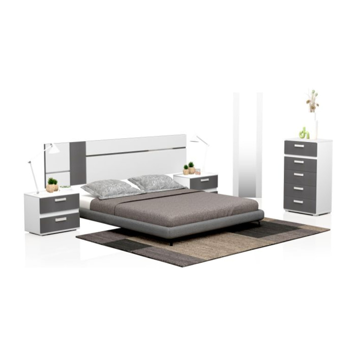 Dormitorio Ataneq Air 5C Blanco - Grafito