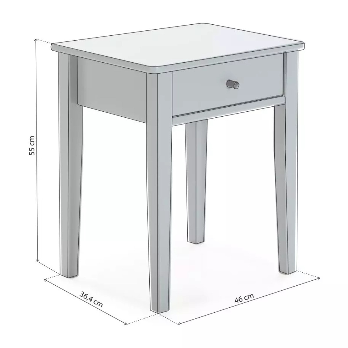 Mesita de noche Vika Verde Brent