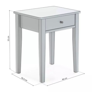 Mesita de noche Vika Verde Brent