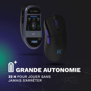 Souris Gamer Sans Fil SKILLKORP M20 Pro Noir Ultimate 8K