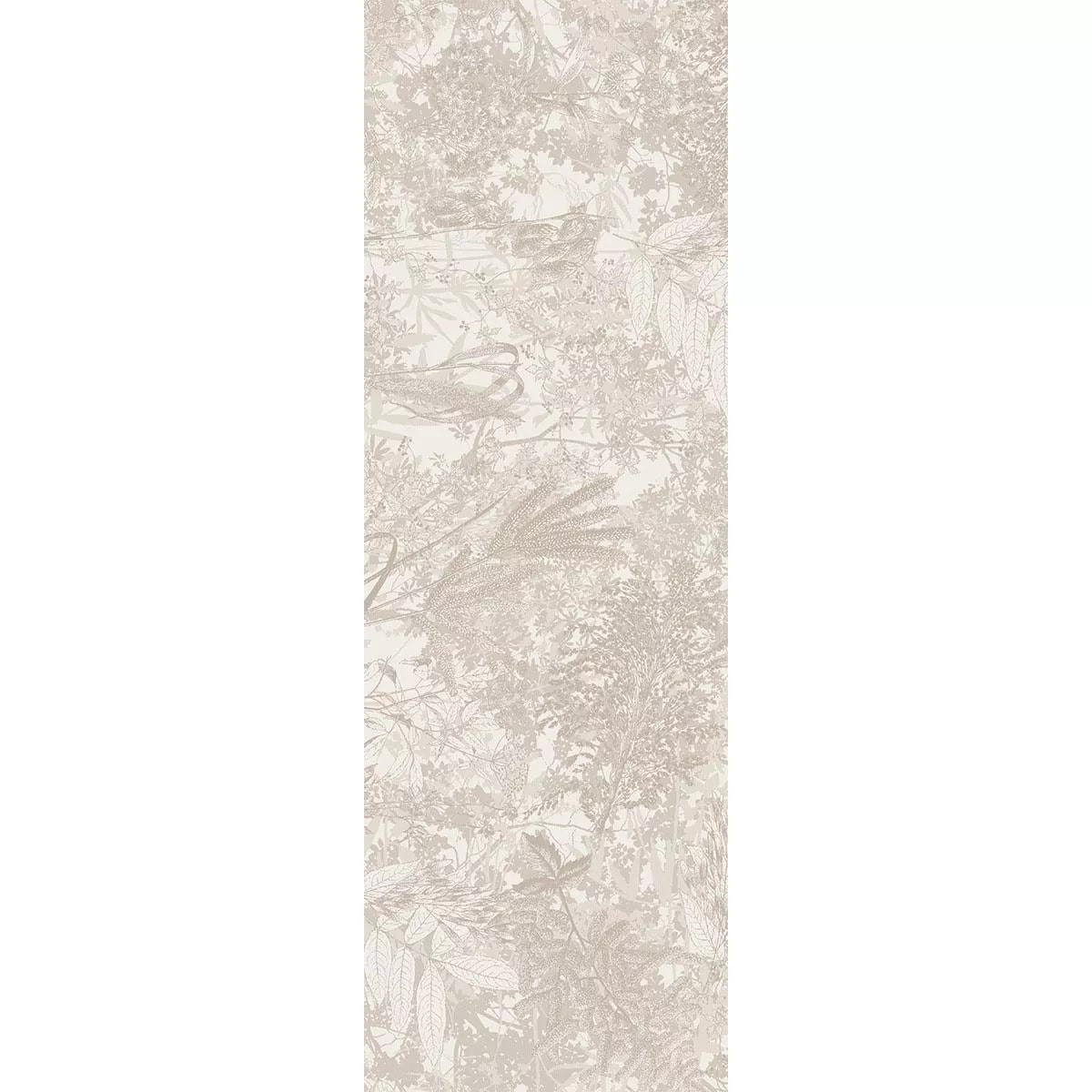 Chemin de table pur coton 220 g/m² motif jacquard beige Mille esprit jardins chanvre