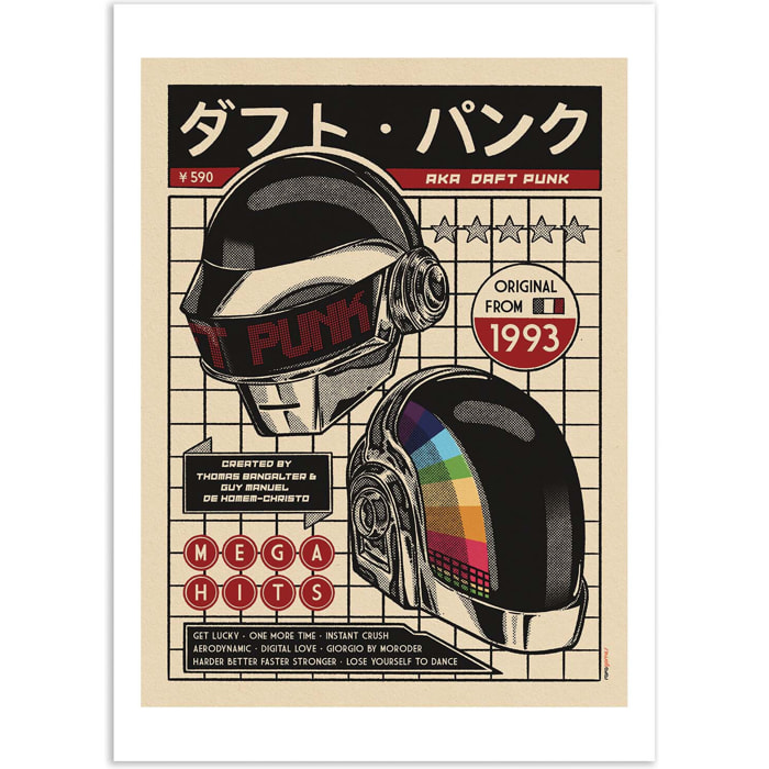 Affiche - Daft Punk - Rafa Gomes