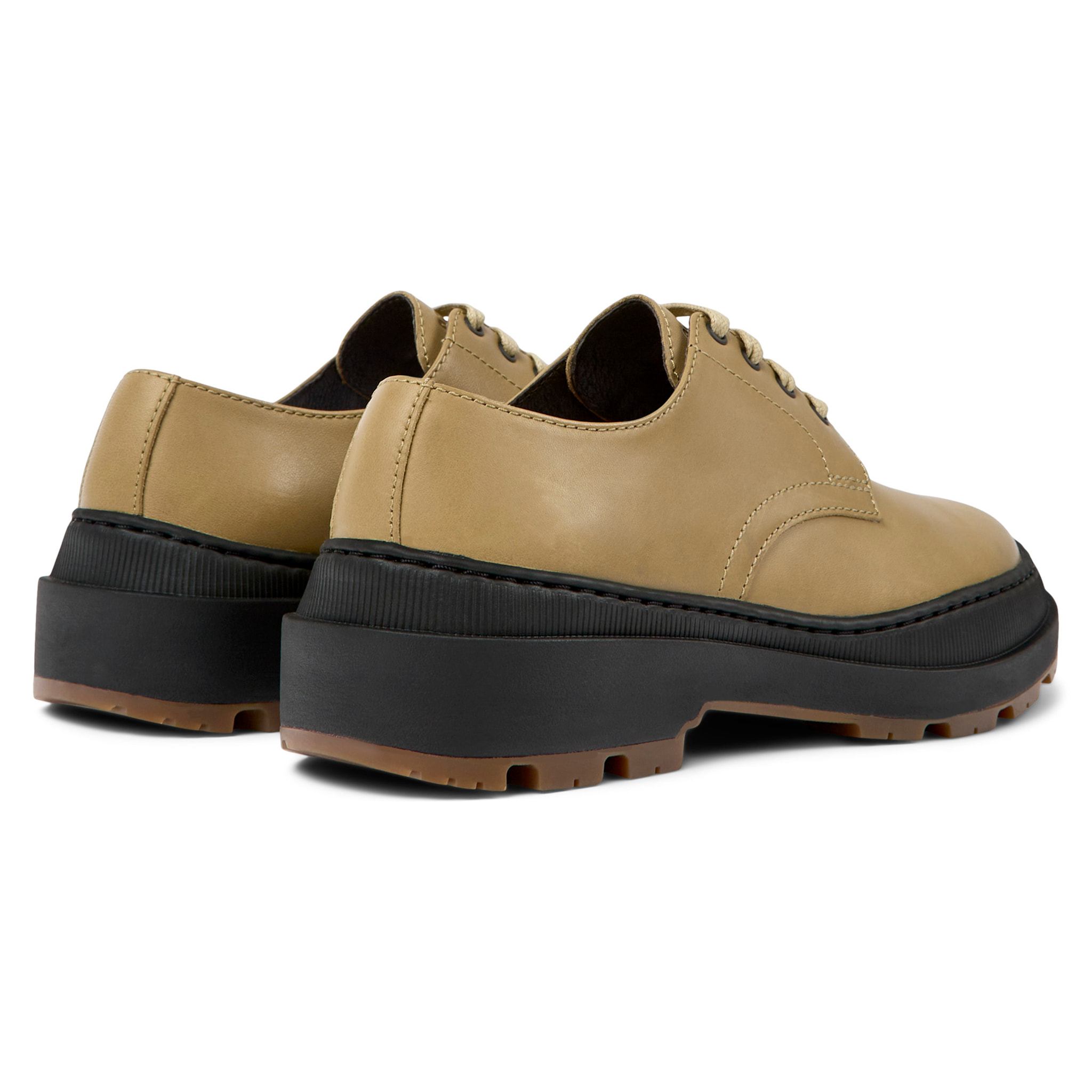 Scarpe stringate - CAMPER Brutus - Beige - Pelle liscia