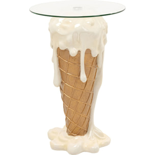 Table de bar glace 48cm vanille Kare Design