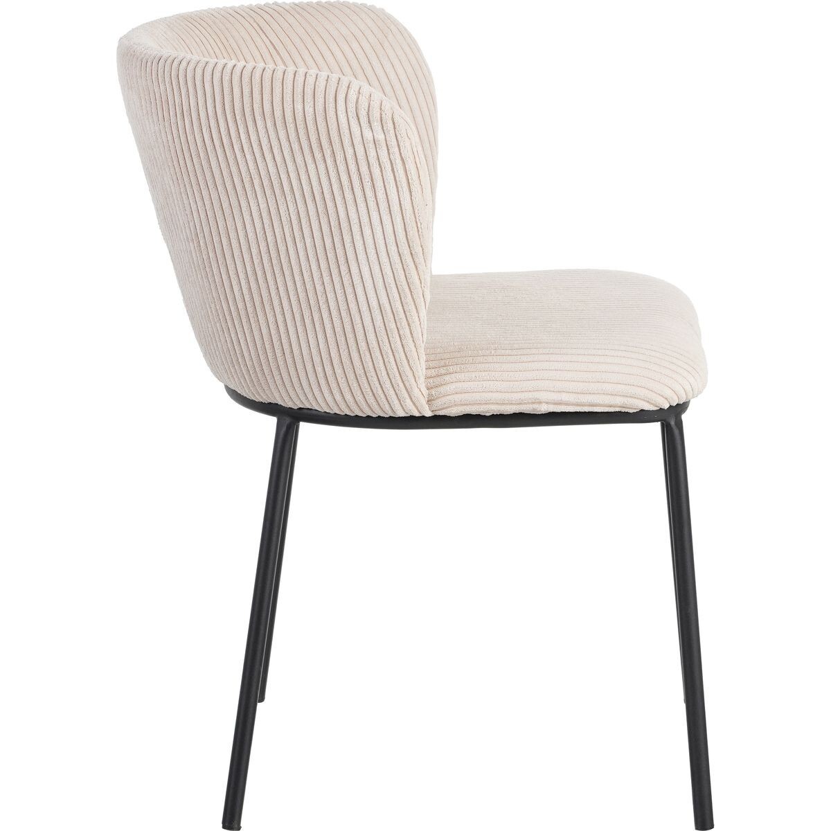Lot de 2 chaises en velours côtelé - TOMA