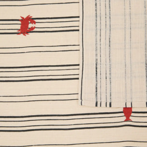 Nappe Oceania 150x250cm beige en coton