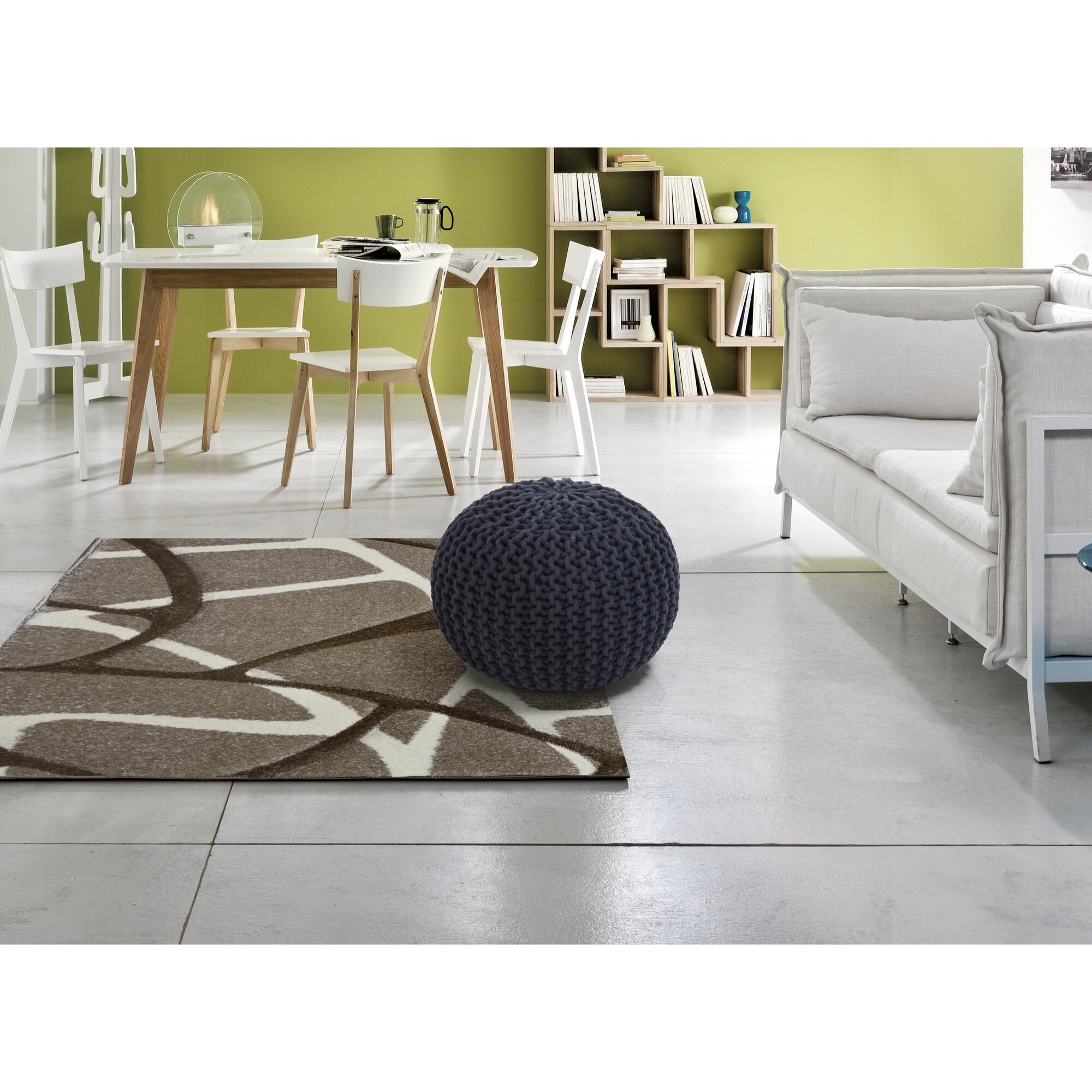 ORESTELUCHETTA pouf LINS NAVY