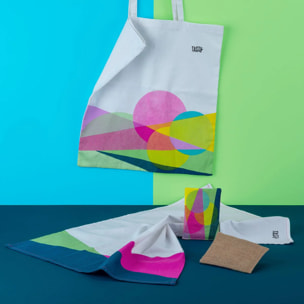 Sac de course type totebag en coton Tasty Green