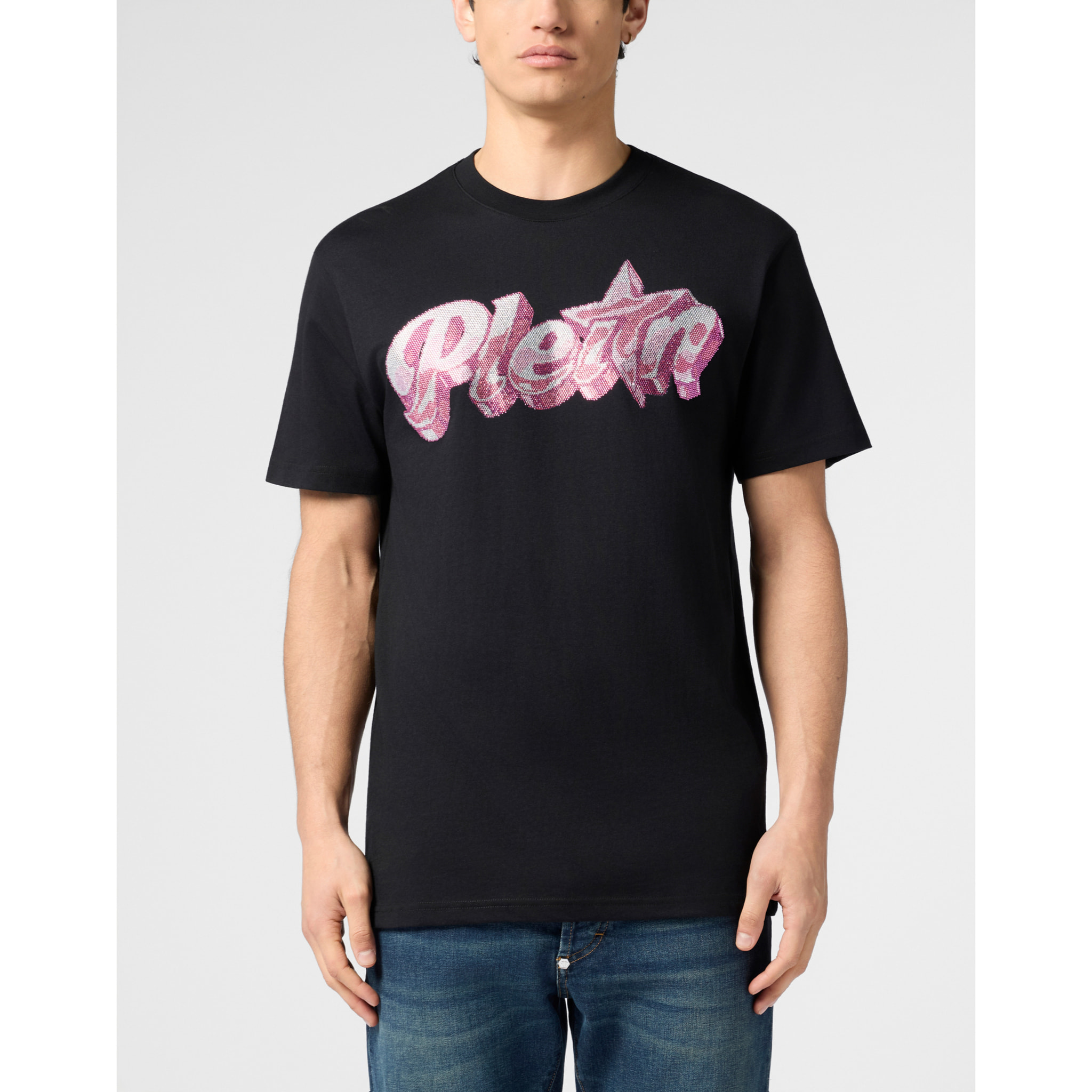 PHILIPP PLEIN Camiseta de cuello redondo y manga corta
