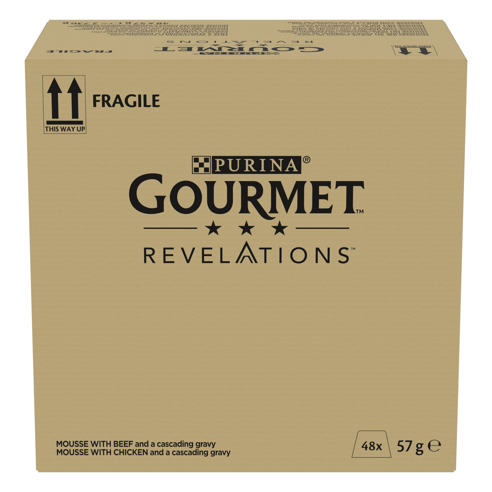 GOURMET REVELATIONS Mousseline Poulet Bœuf 48x57g