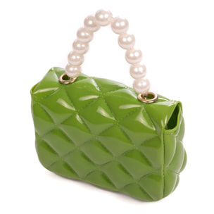 Villafalletto bolso de mano mini de pvc brillante
