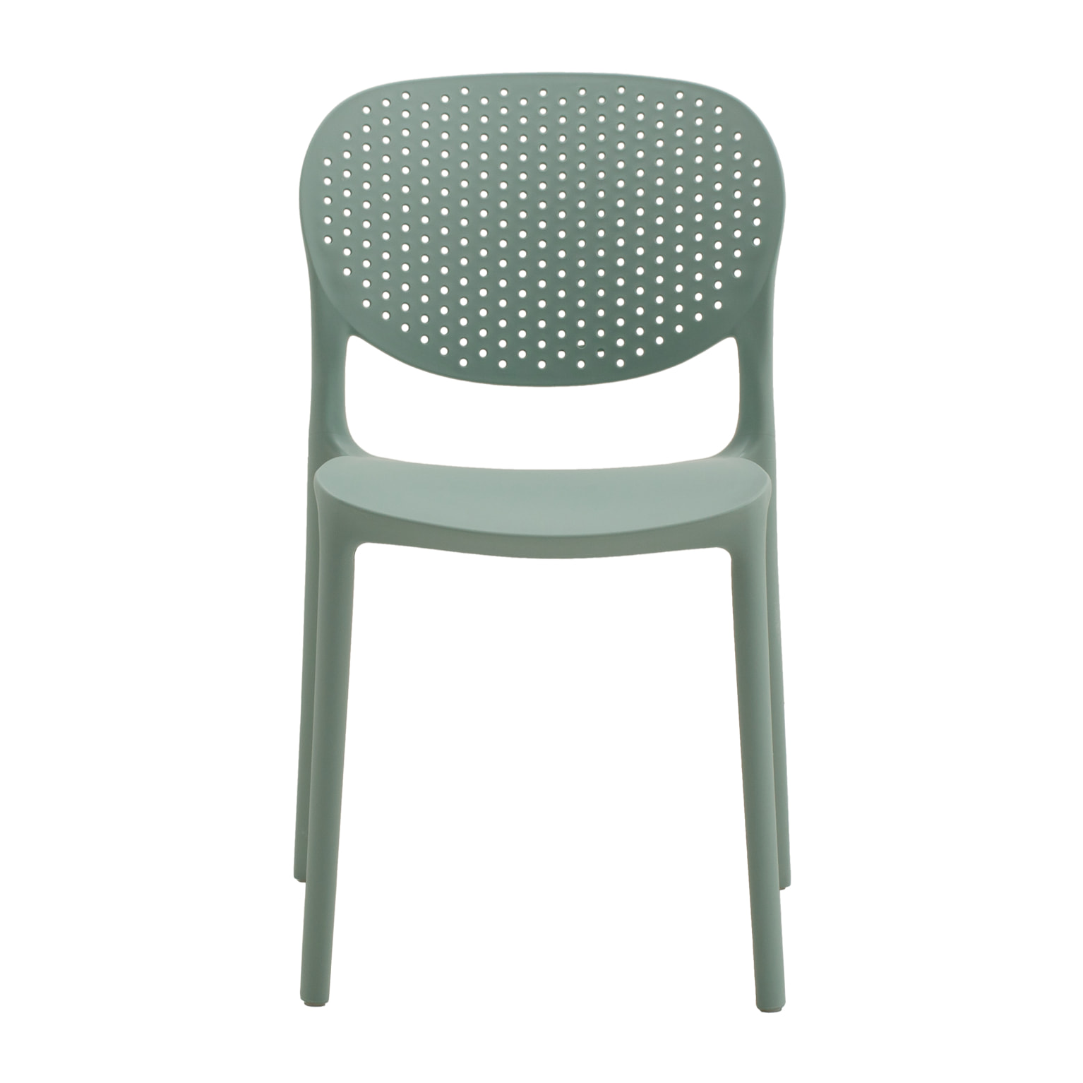set 2 sedie impilabili in polipropilene verdi
