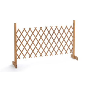 Barrière extensible en bois