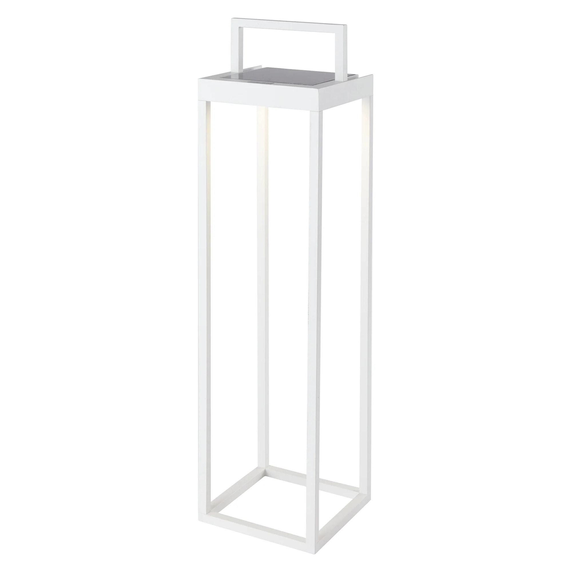 Lanterne sans fil solaire rechargeable HYDRA Blanc H53cm