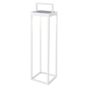 Lanterne sans fil solaire rechargeable HYDRA Blanc H53cm